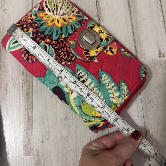 Vera Bradley Hadley Pink Floral Rumba Hipster Crossbody Wallet Set Trendy Travel - Picture 6 of 10